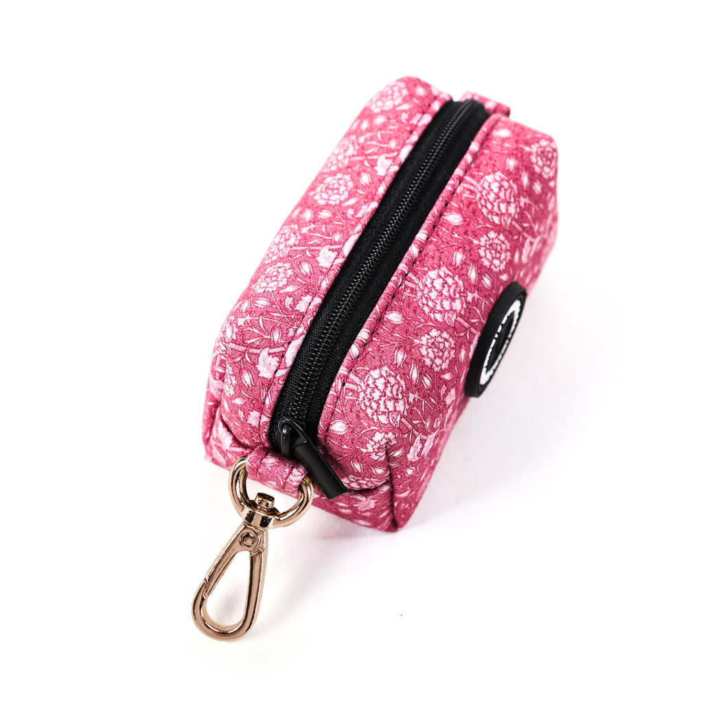 100% Cotton Dog Poop Bag Holder Gold Wild Tulip top