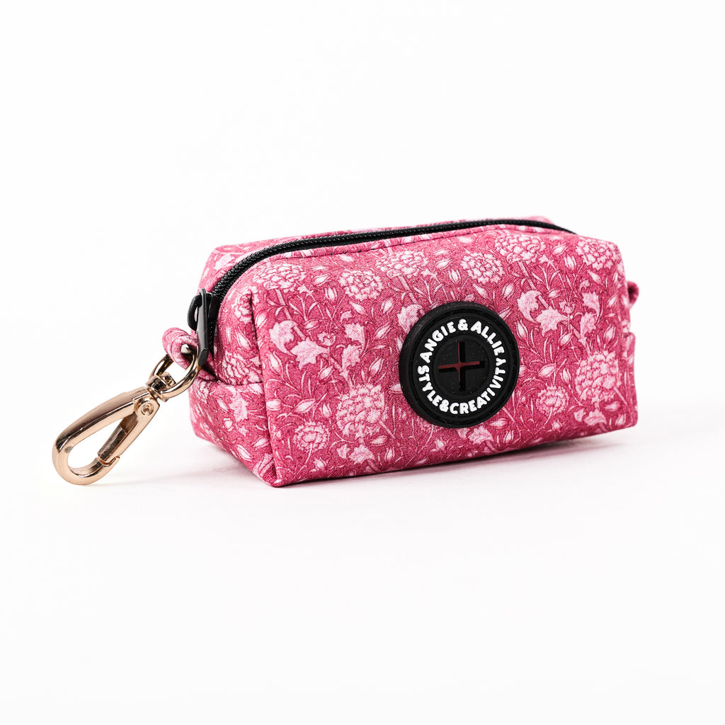 100% Cotton Dog Poop Bag Holder Gold Wild Tulip side