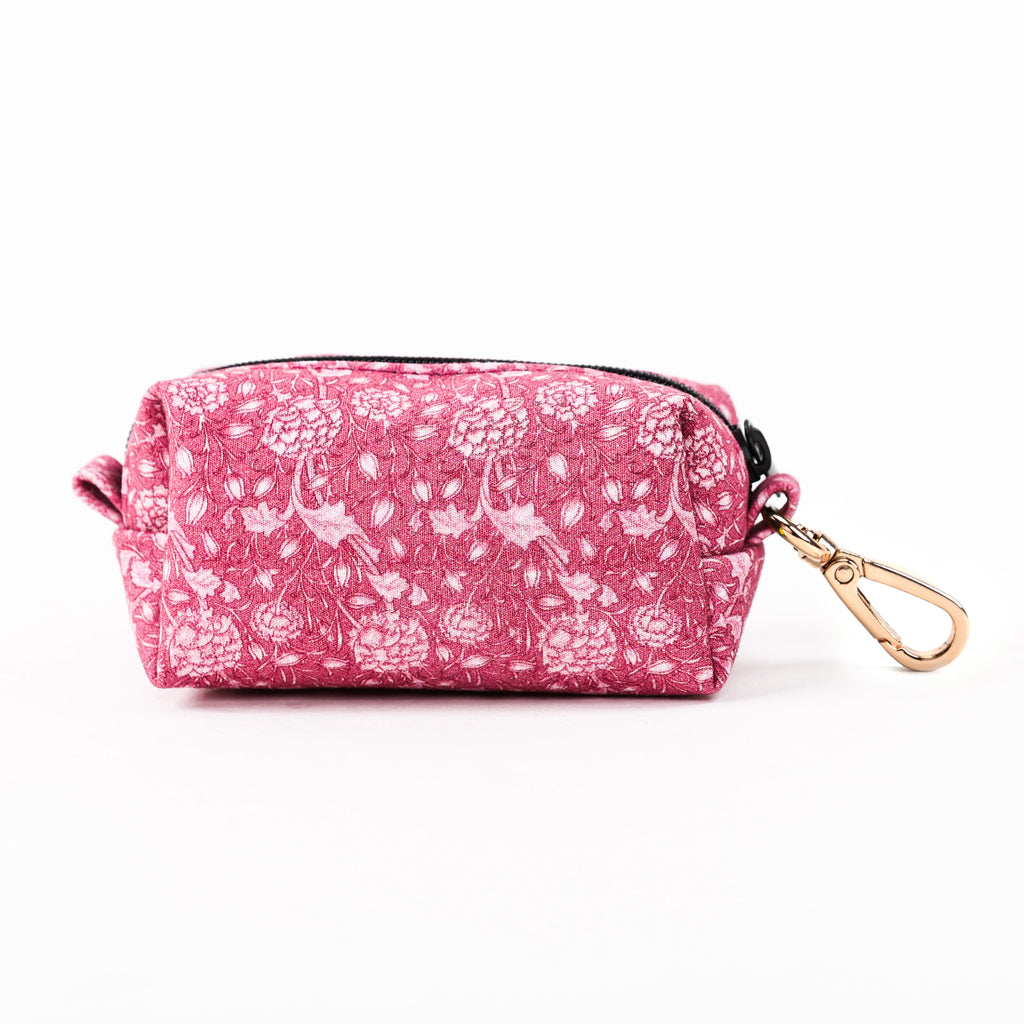 100% Cotton Dog Poop Bag Holder Gold Wild Tulip back