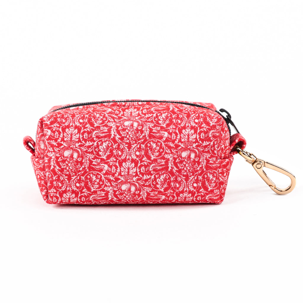 100% Cotton Dog Poop Bag Holder Gold Larkspur back