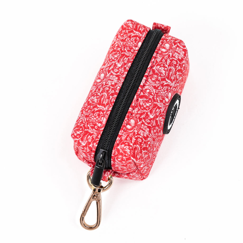 100% Cotton Dog Poop Bag Holder Gold Larkspur top