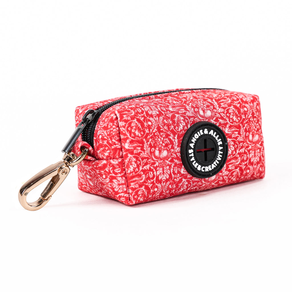 100% Cotton Dog Poop Bag Holder Gold Larkspur side