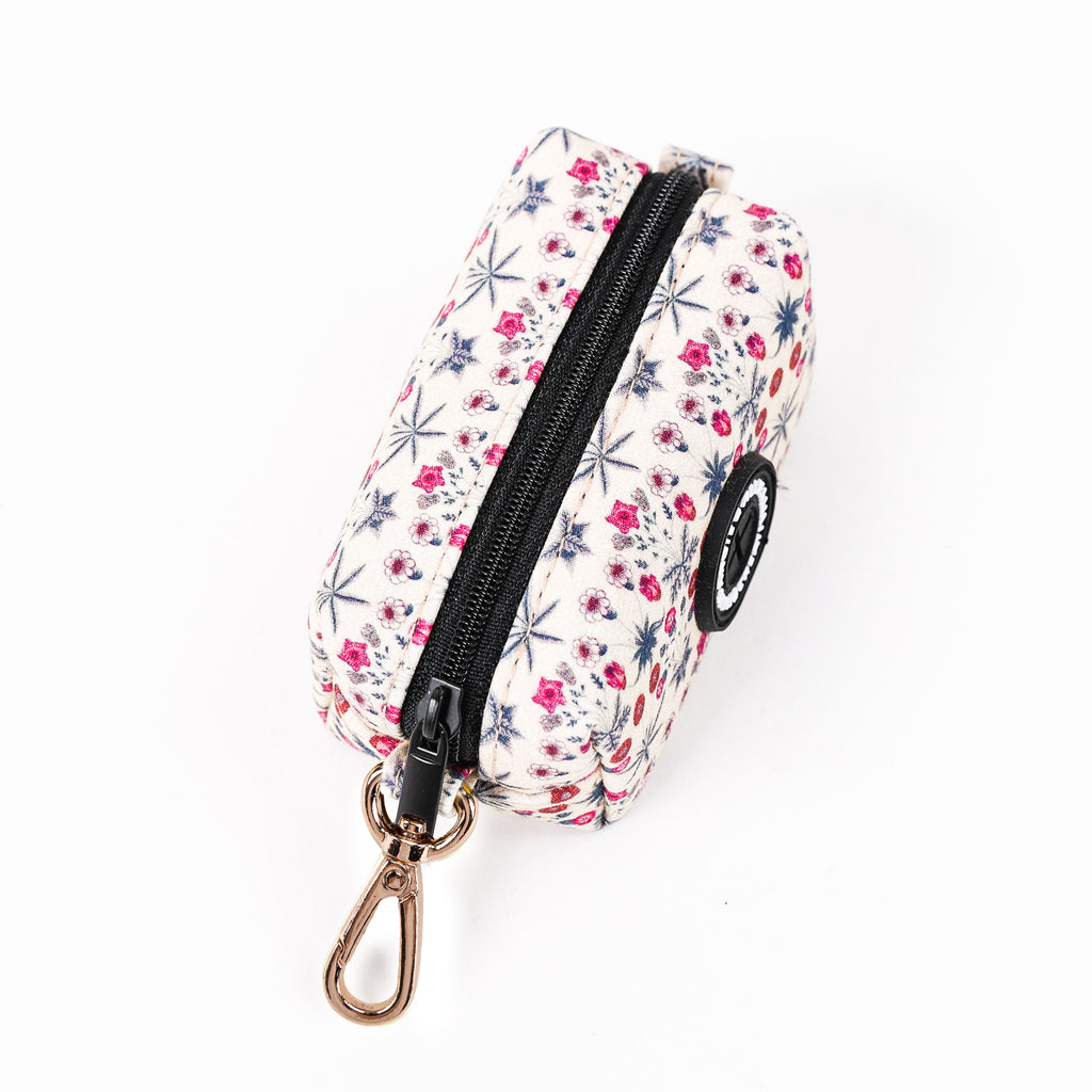 100% Cotton Dog Poop Bag Holder Gold Daisy top