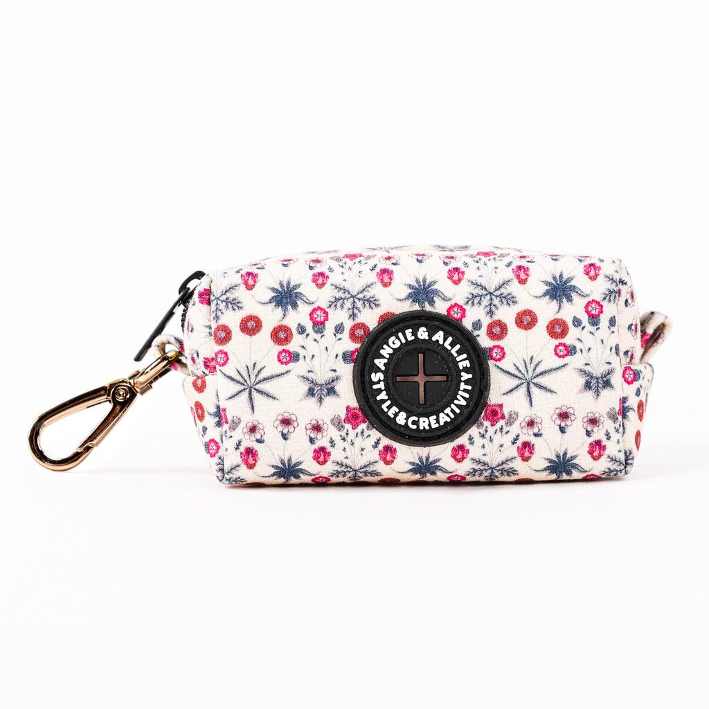 100% Cotton Dog Poop Bag Holder Gold Daisy main