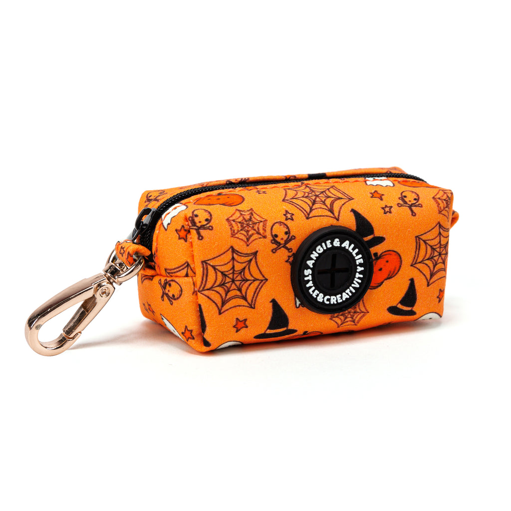 100% Cotton Dog Poop Bag Holder Gold Magic Halloween side