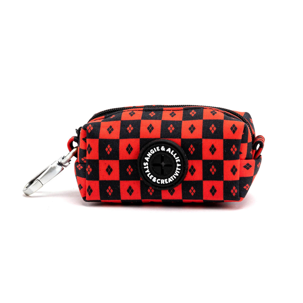 100% Cotton Dog Poop Bag Holder Silver  Harley Quinn main