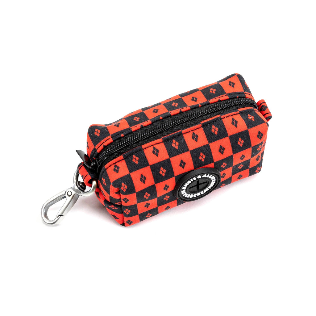 100% Cotton Dog Poop Bag Holder Silver  Harley Quinn side