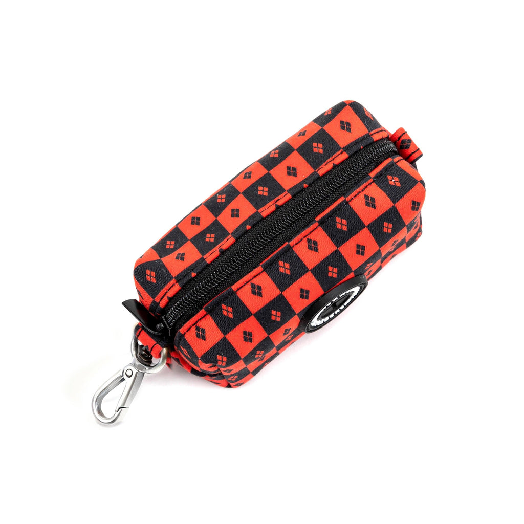 100% Cotton Dog Poop Bag Holder Silver  Harley Quinn top