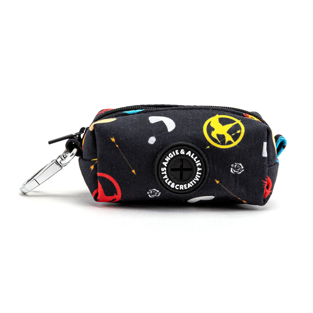 100% Cotton Dog Poop Bag Holder Silver  Hunger games main