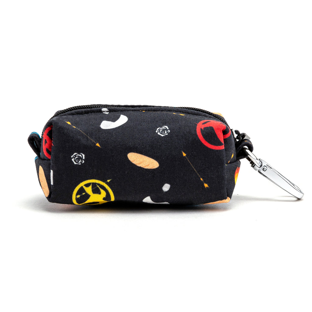 100% Cotton Dog Poop Bag Holder Silver  Hunger games back