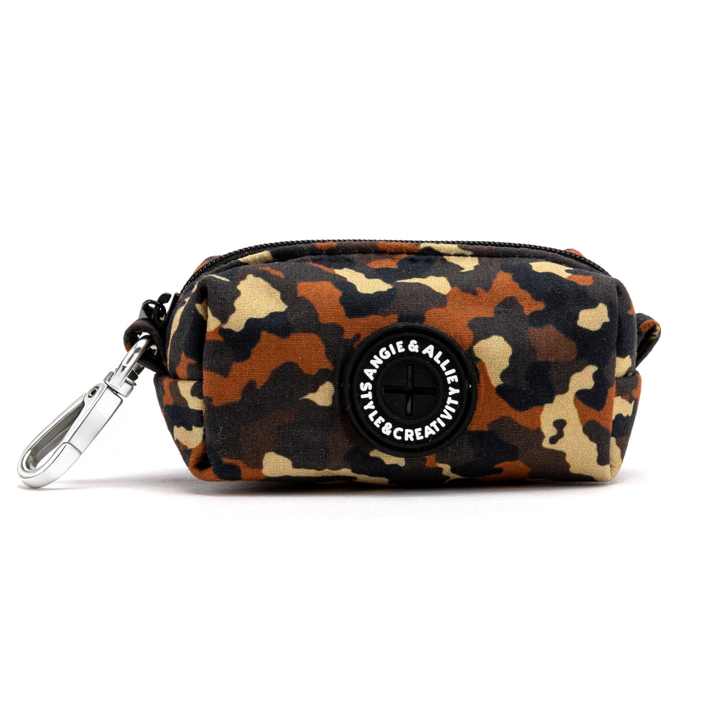 100% Cotton Dog Poop Bag Holder Silver  Camo main