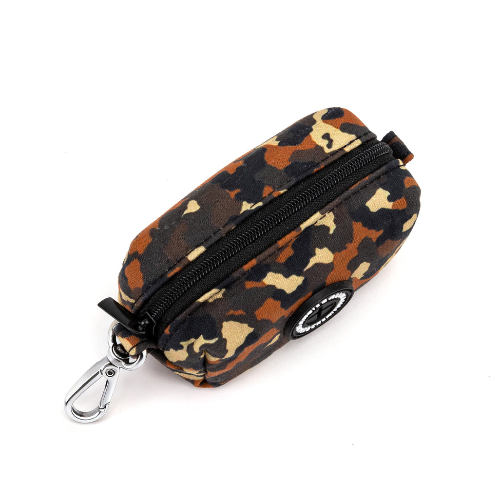 100% Cotton Dog Poop Bag Holder Silver  Camo top
