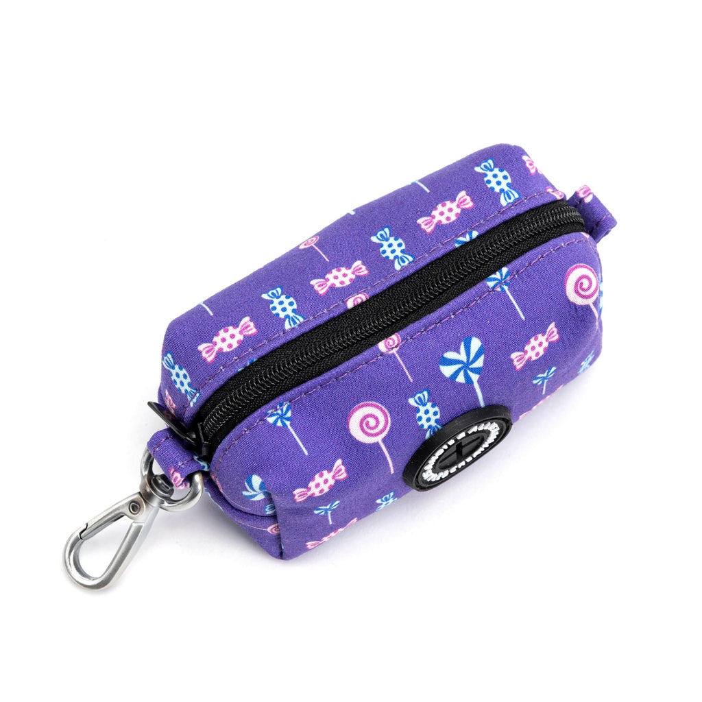 Pink and Purple Cotton Dog Poop Bag Holder  Lollipop  top
