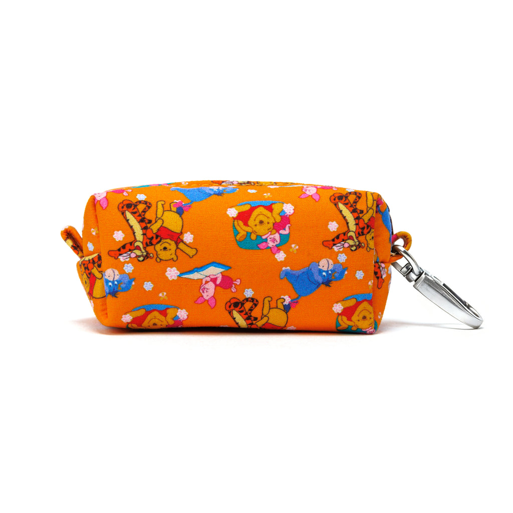  Winnie the Pooh Dog Poop Bag Holder With Silver Hardware back