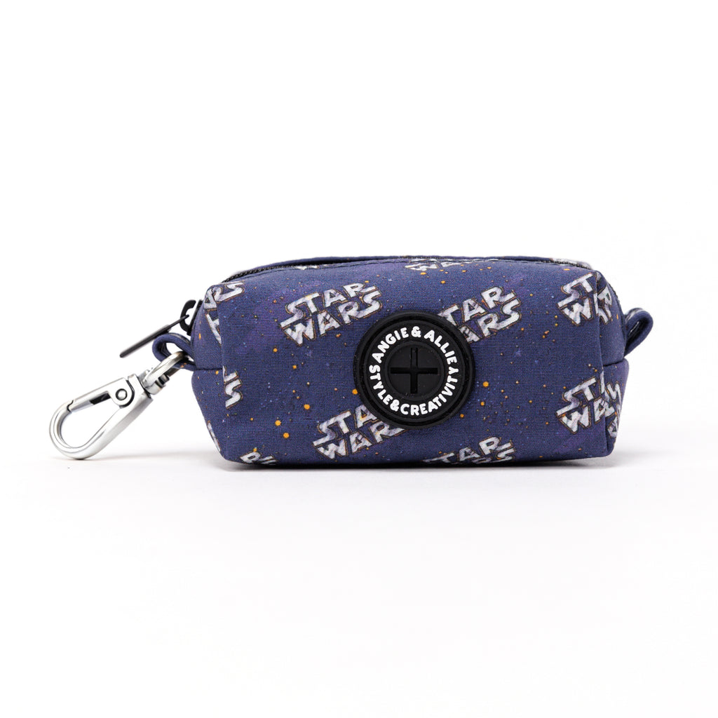 100% Cotton Dog Poop Bag Holder Silver Star Wars main