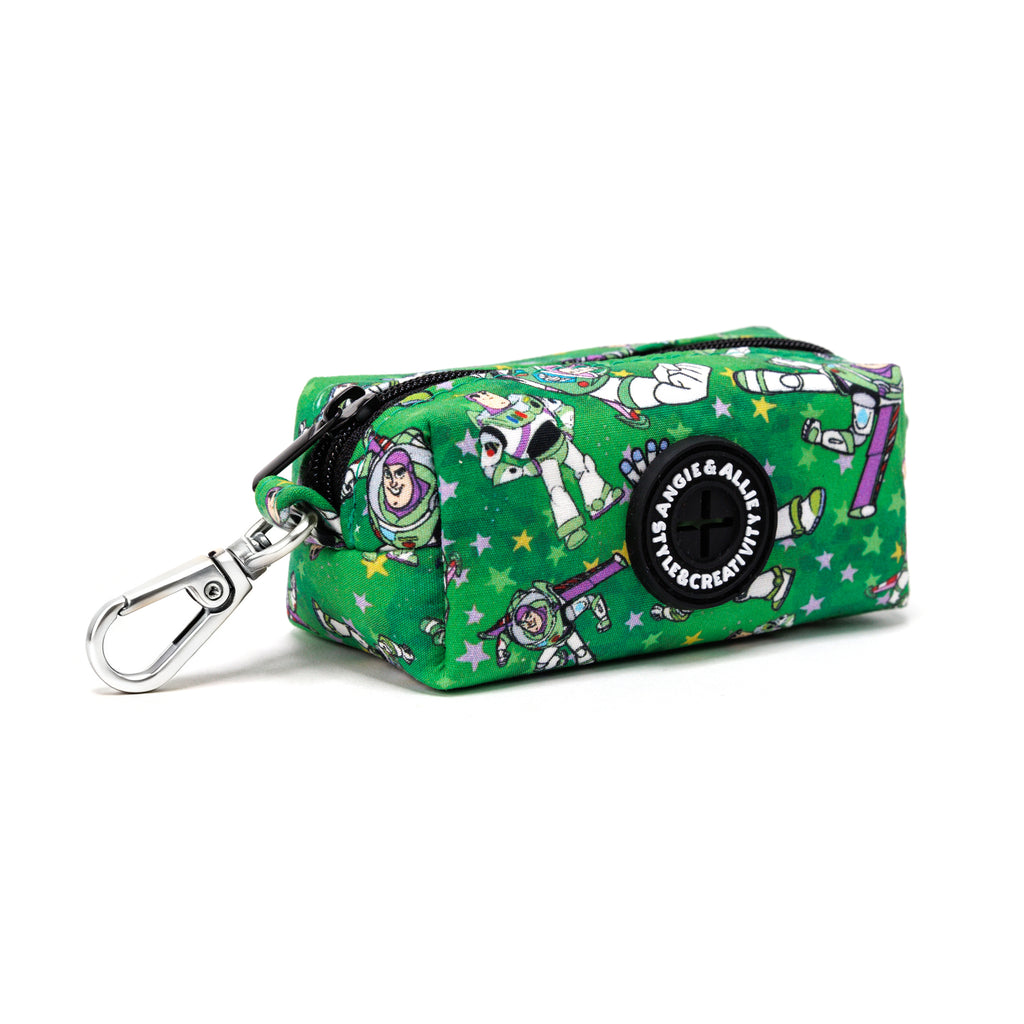 100% Cotton Dog Poop Bag Holder Silver  Buzz Lightyear side