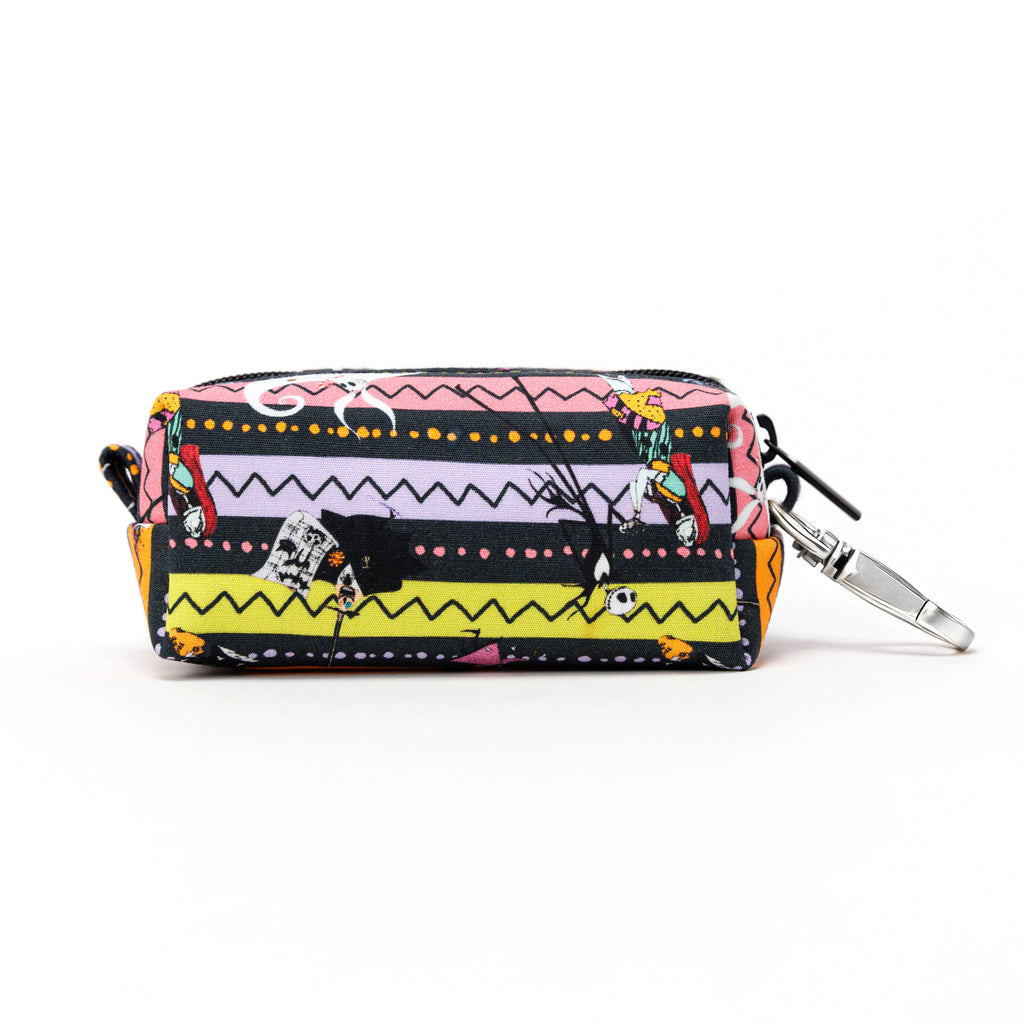 100% Cotton Dog Poop Bag Holder Silver  The nightmare before Christmas back