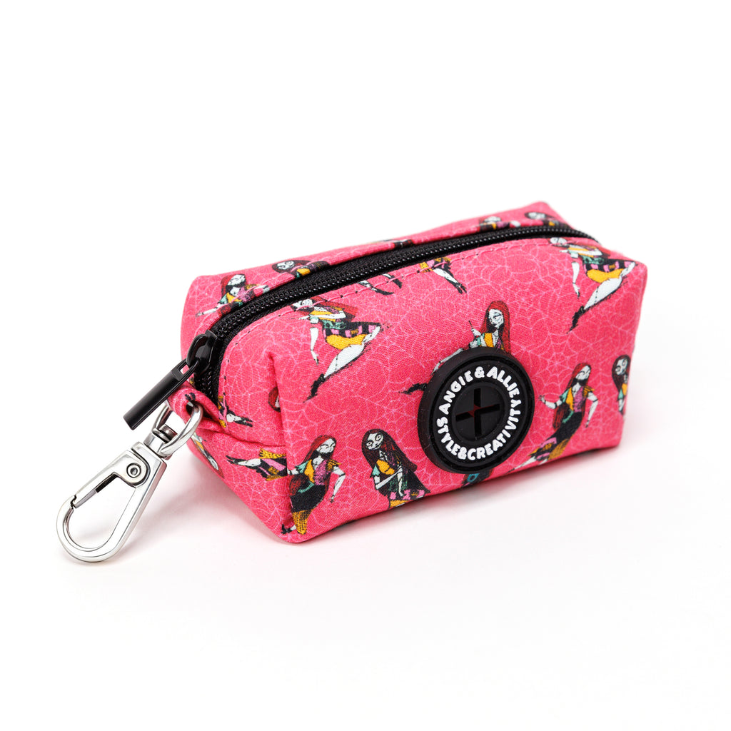 100% Cotton Dog Poop Bag Holder Silver  Sally the nightmare before Christmas side