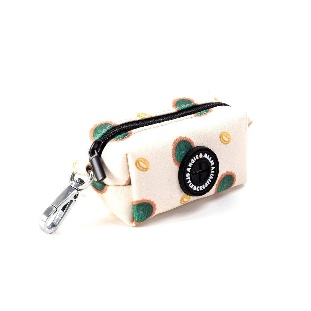 100% Cotton Dog Poop Bag Holder Silver The Hobbit  LOTR side