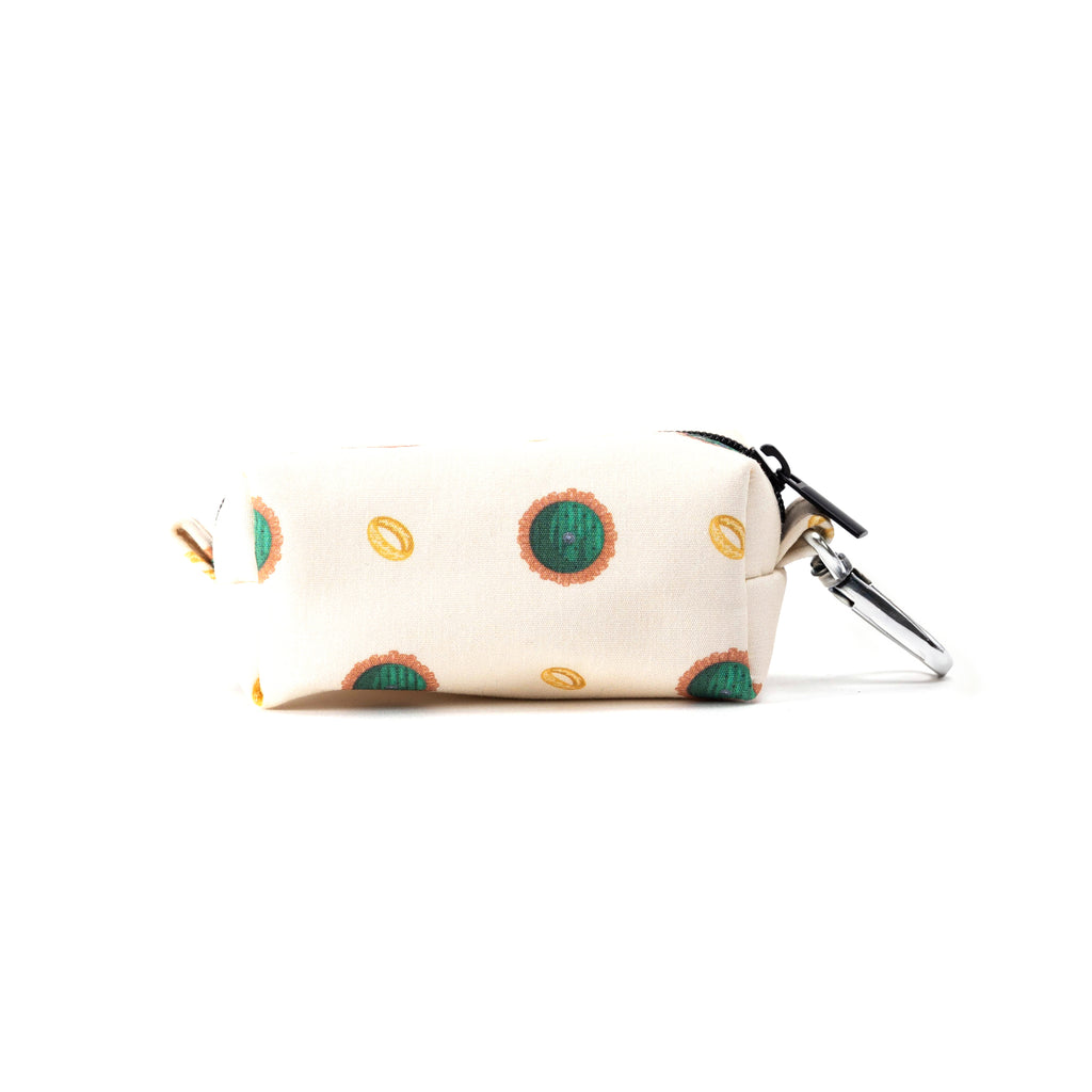 100% Cotton Dog Poop Bag Holder Silver The Hobbit  LOTR back