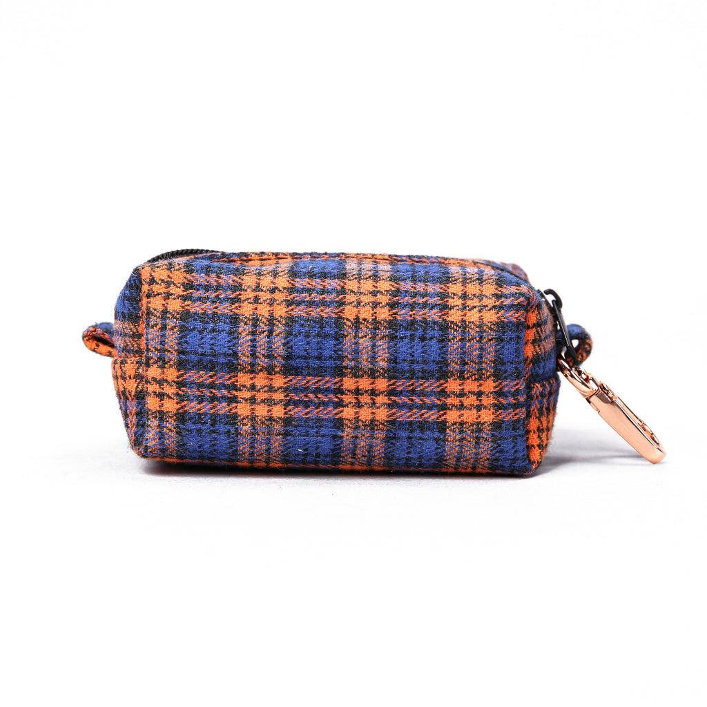 100% Cotton Dog Poop Bag Holder MacDonald Orange & Blue back