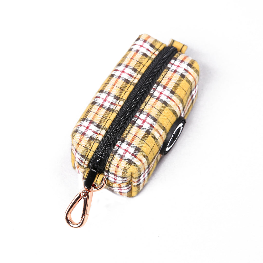 100% Cotton Dog Poop Bag Holder  MacPherson Hunting Yellow top