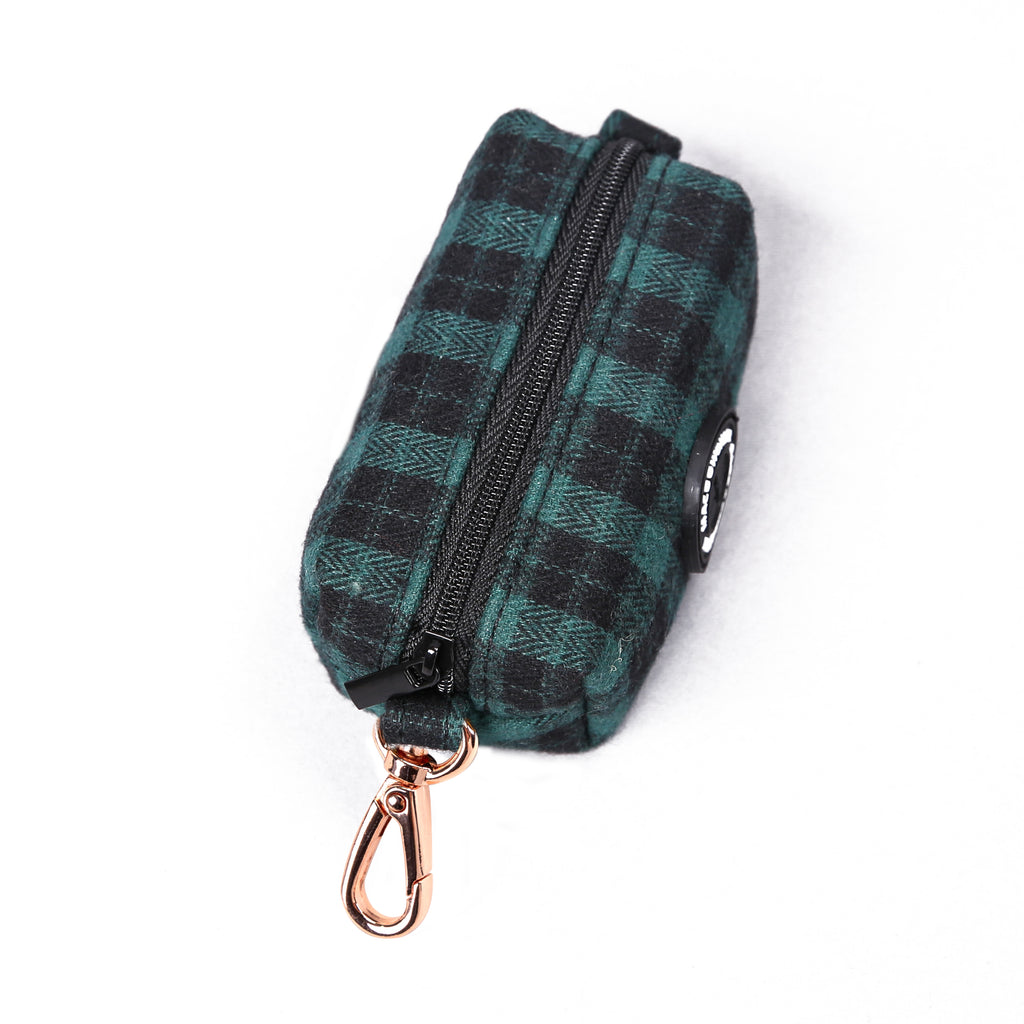 100% Cotton Dog Poop Bag Holder  Black Watch Army top