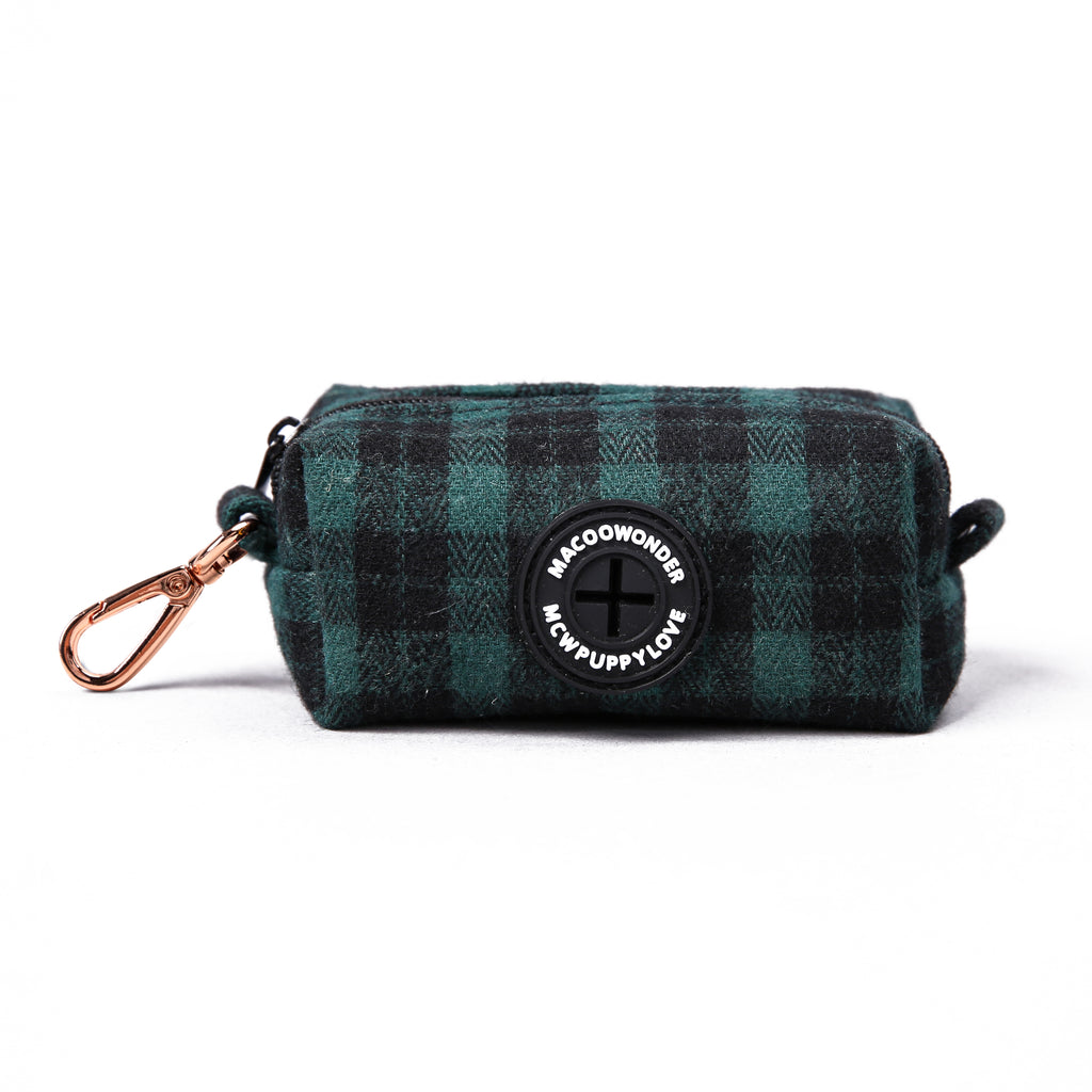 100% Cotton Dog Poop Bag Holder  Black Watch Army