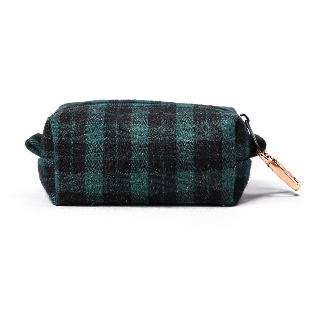 100% Cotton Dog Poop Bag Holder  Black Watch Army back