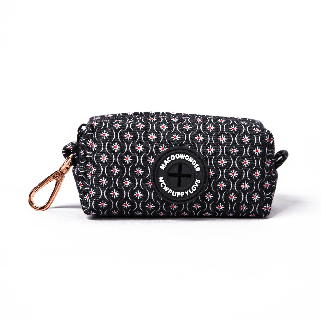 100% Cotton Dog Poop Bag Holder  Heritage Black main