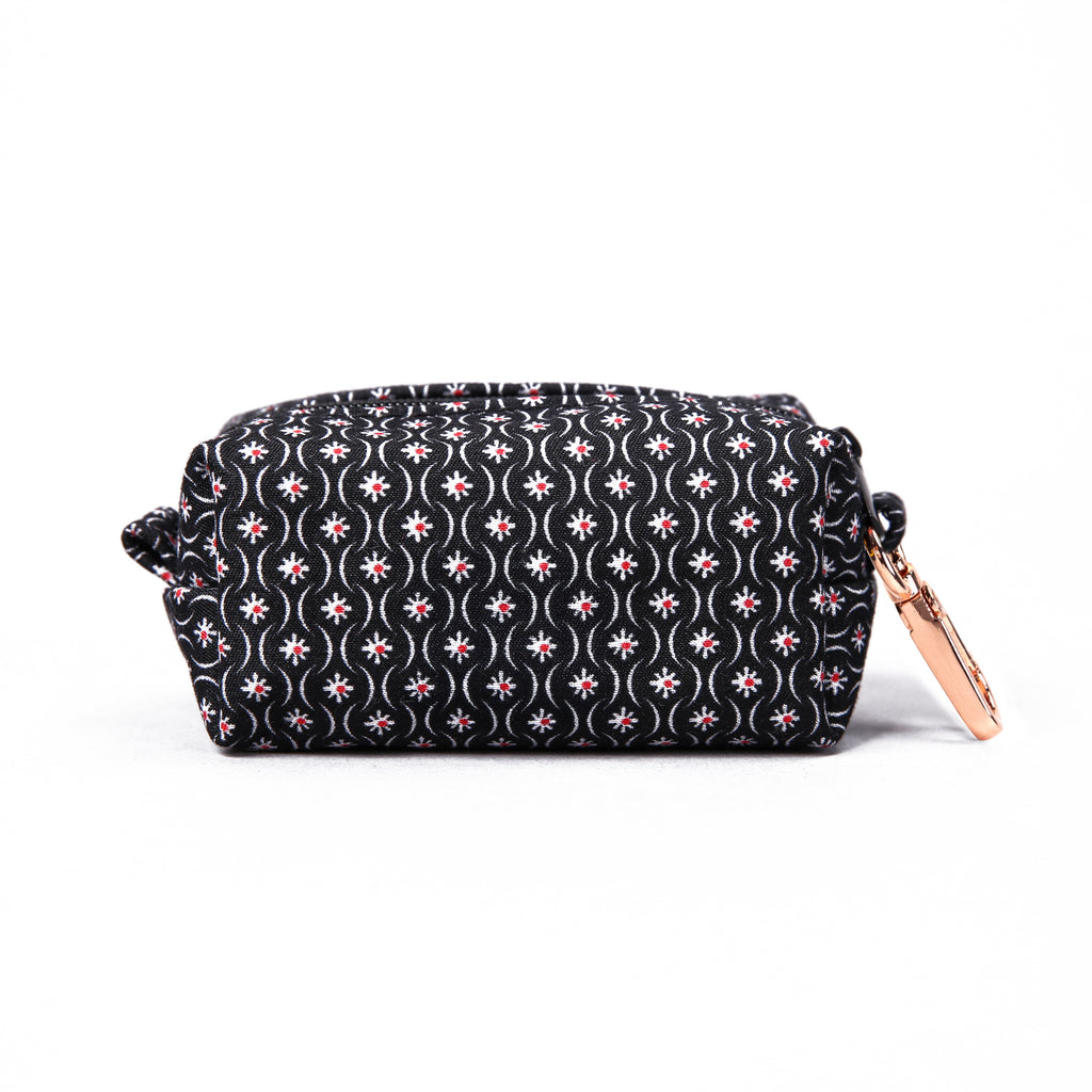 100% Cotton Dog Poop Bag Holder  Heritage Black back