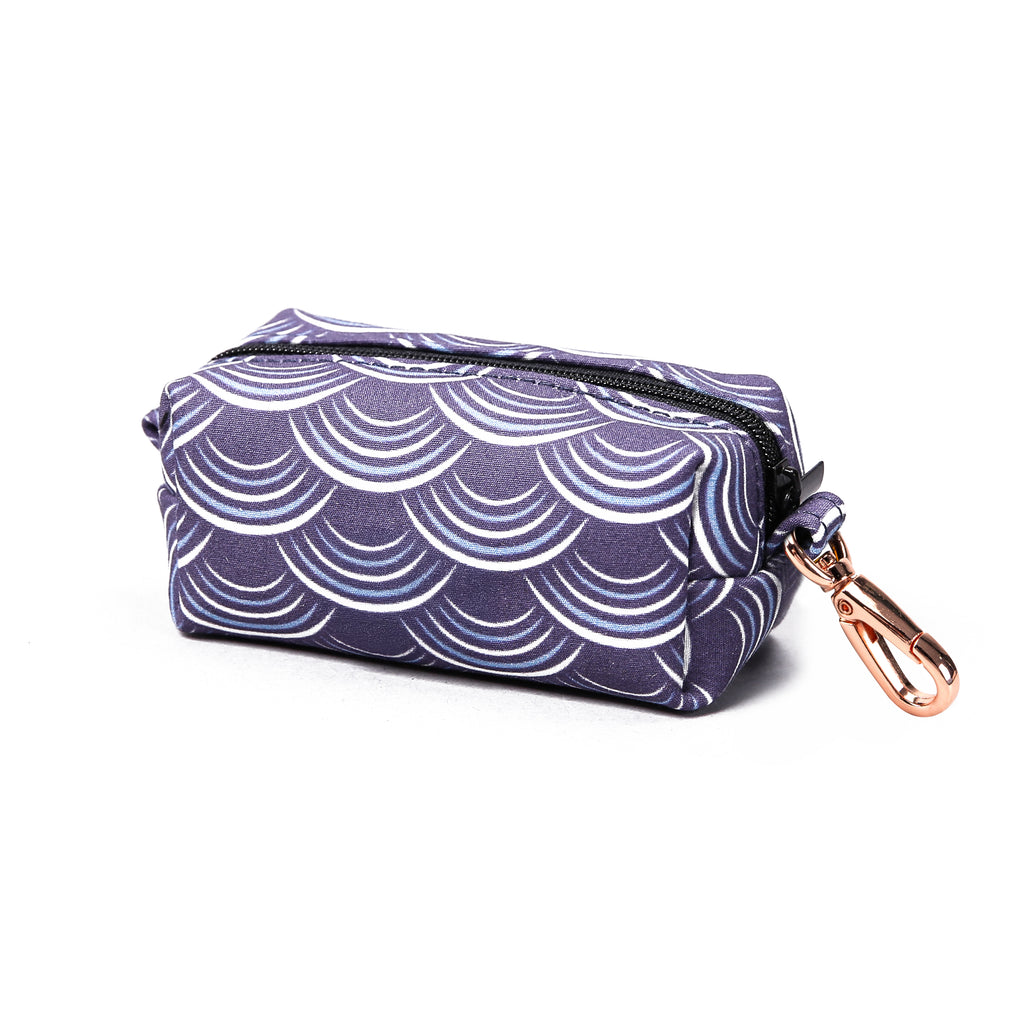 100% Cotton Dog Poop Bag Holder  Moon Tide side