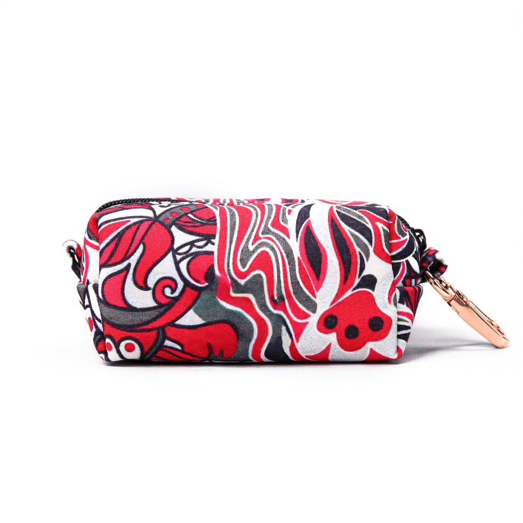 100% Cotton Dog Poop Bag Holder Impressionist back