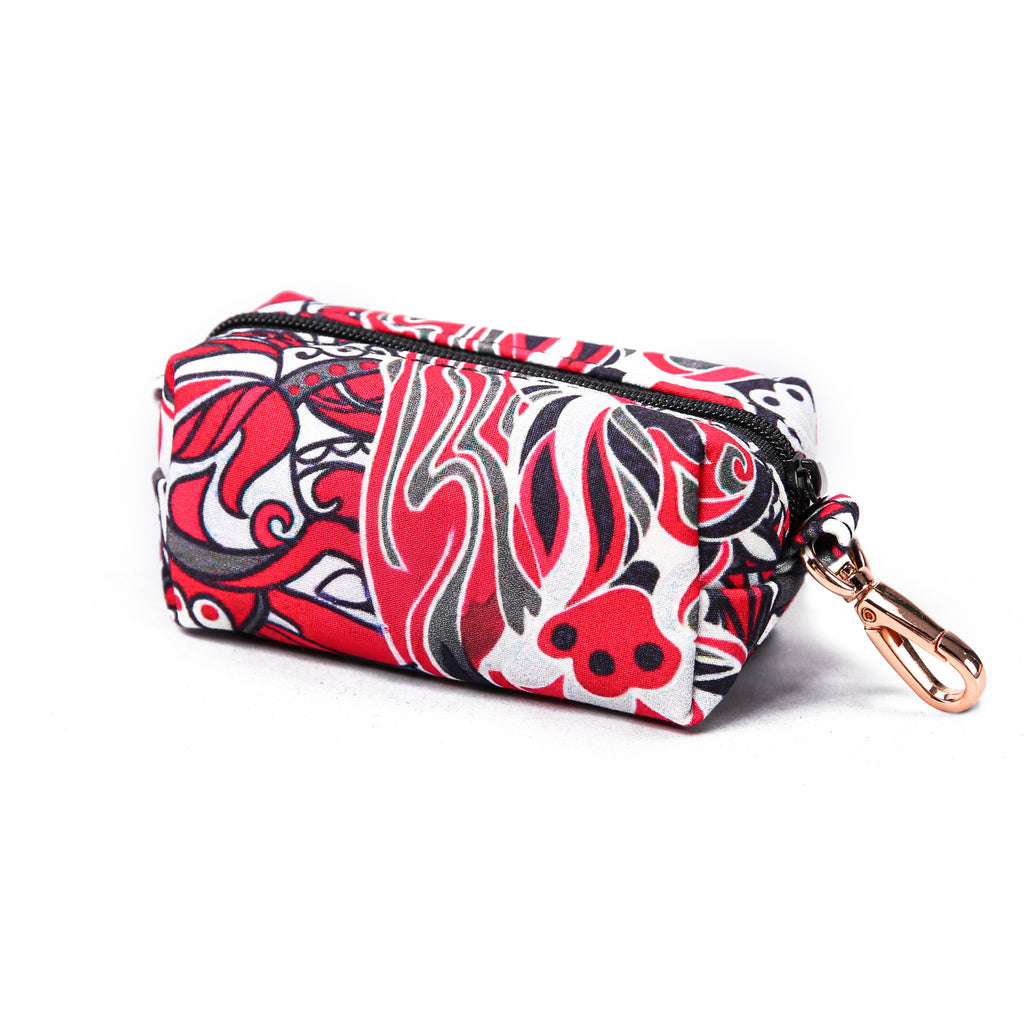 100% Cotton Dog Poop Bag Holder Impressionist side