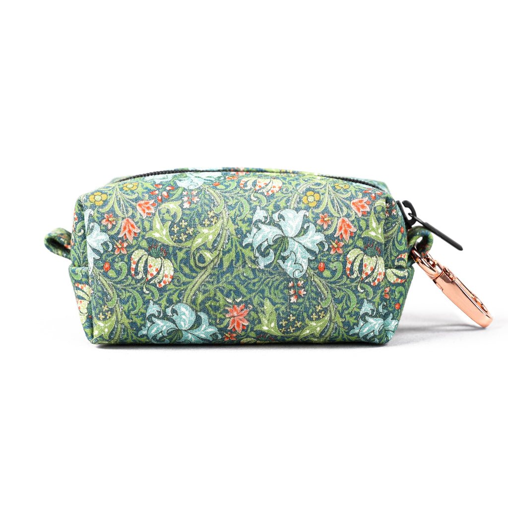 100% Cotton Dog Poop Bag Holder  Golden Lily back