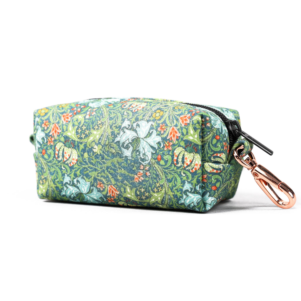 100% Cotton Dog Poop Bag Holder  Golden Lily side