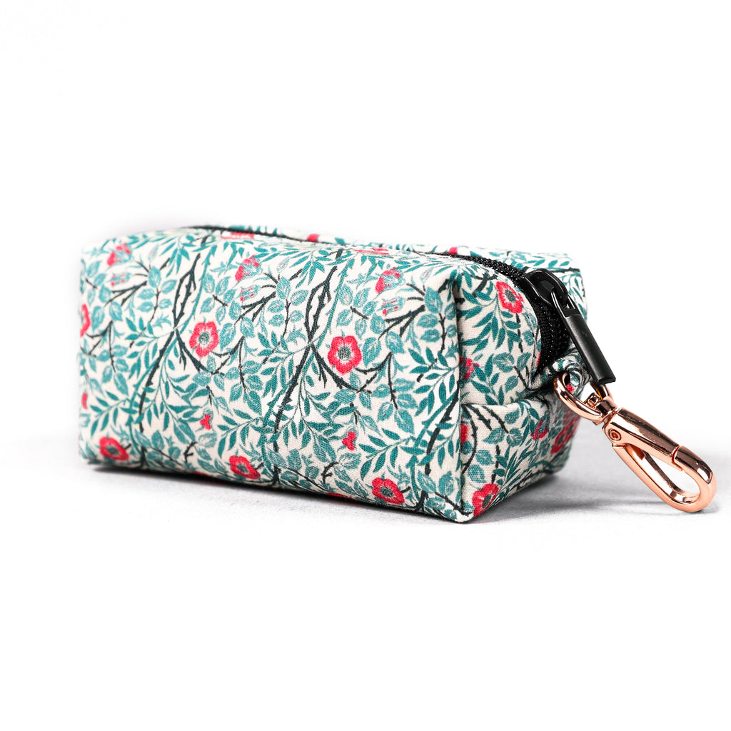 100% Cotton Dog Poop Bag Holder Sweet Briar side