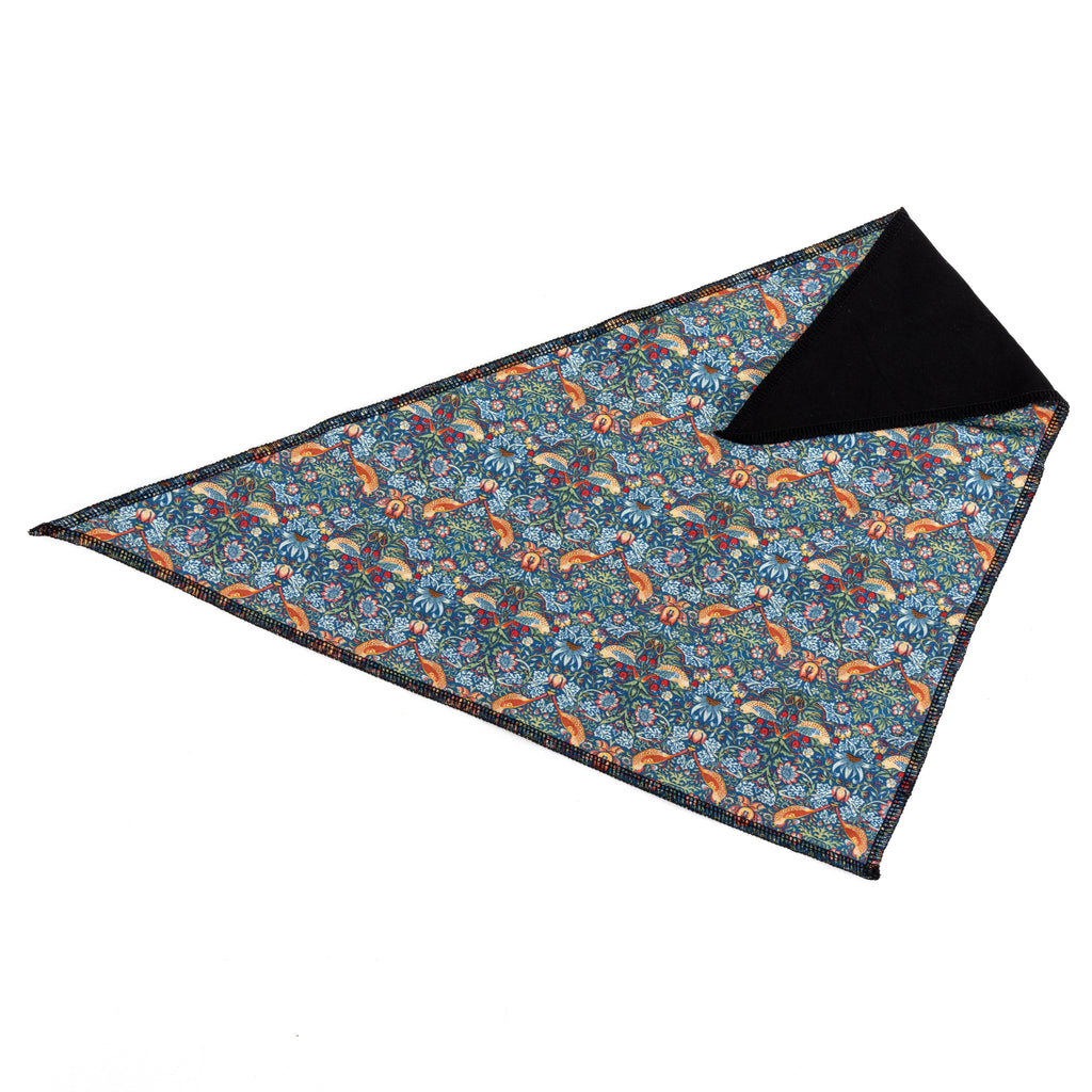 Strawberry Thief Dog Bandana (Reversible) Organic Cotton WHOLE