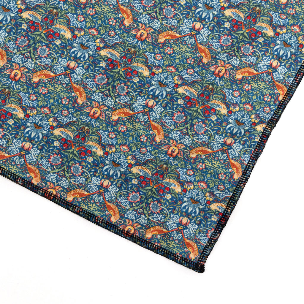 Strawberry Thief Dog Bandana (Reversible) Organic Cotton DETAIL