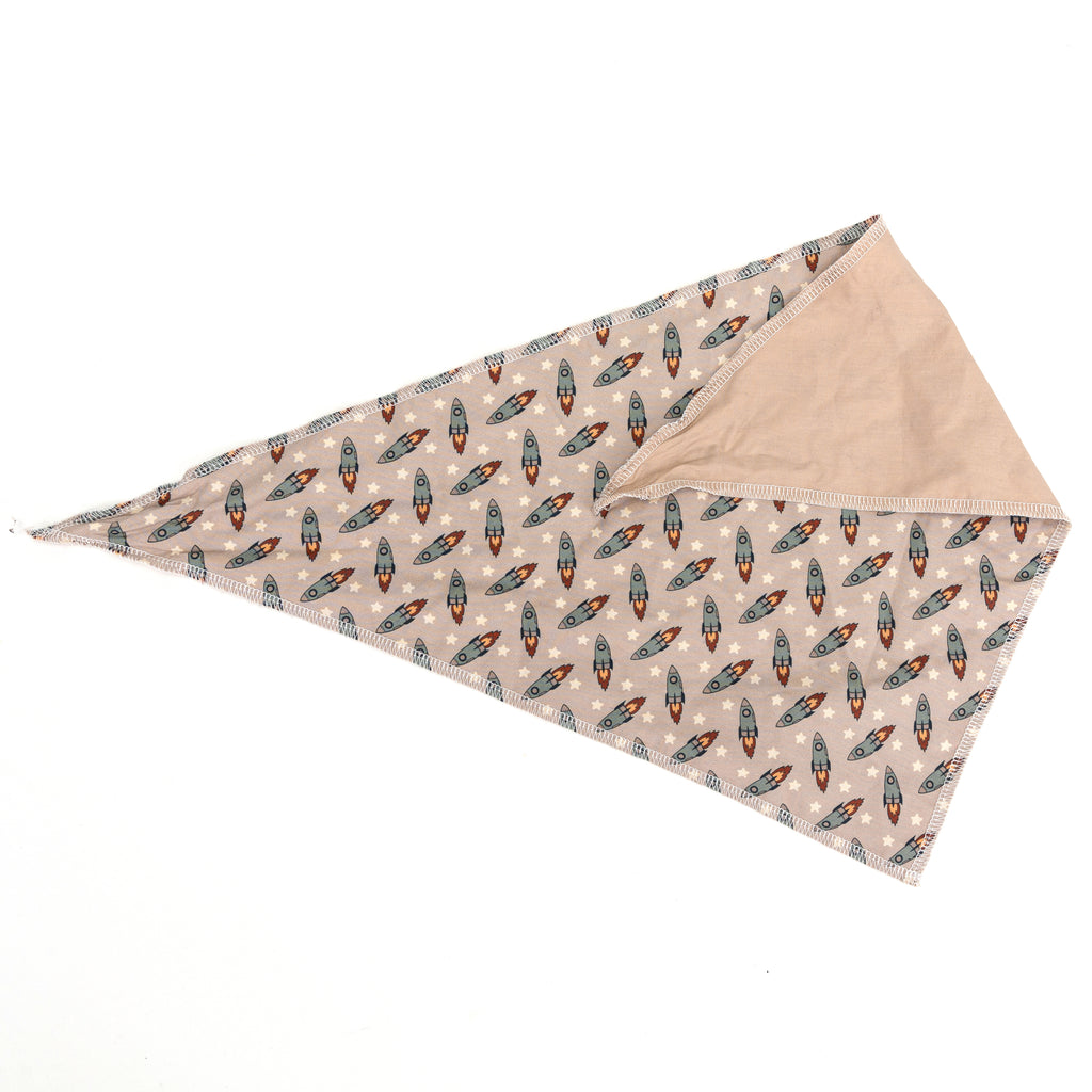 Retro Rocket Dog Bandana (Reversible) Organic Cotton WHOLE