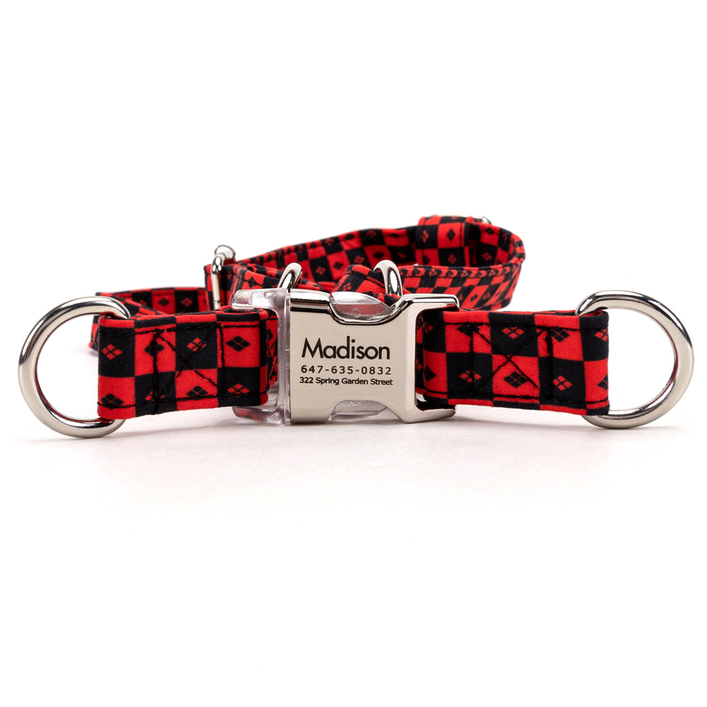 100% Cotton Adjustable Step In Dog Harness Silver Harley Quinn main