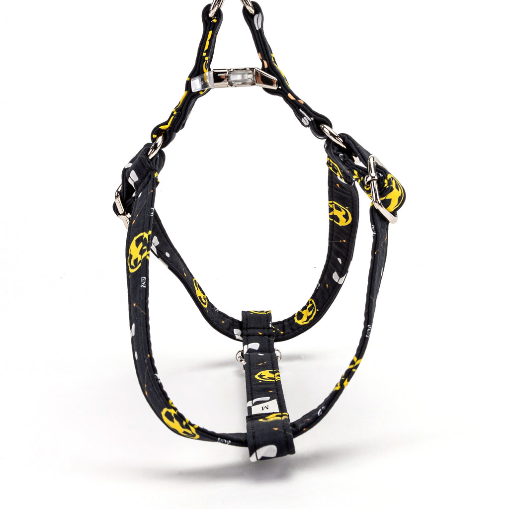 100% Cotton Adjustable Step In Dog Harness Silver Hunger games top