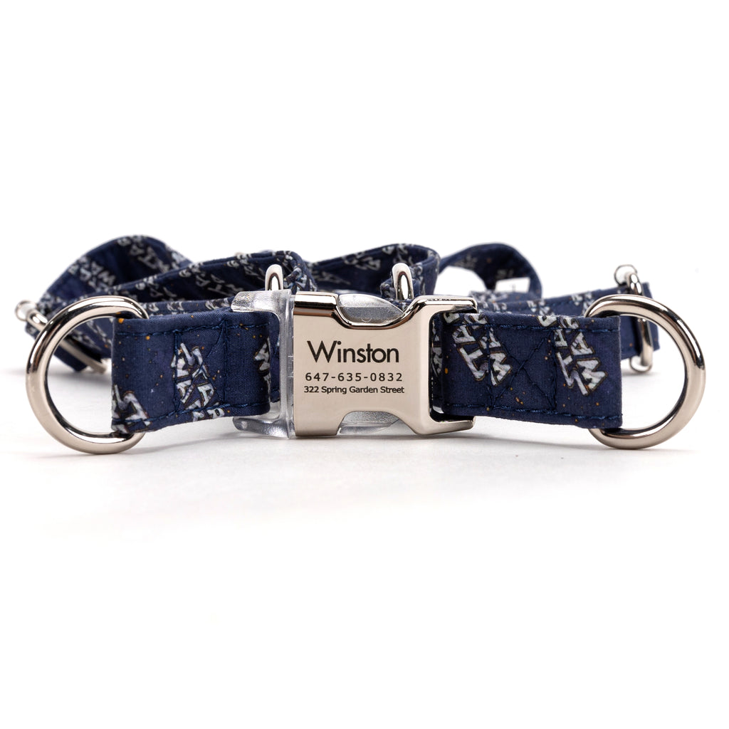 100% Cotton Adjustable Step In Dog Harness Silver Star Wars main