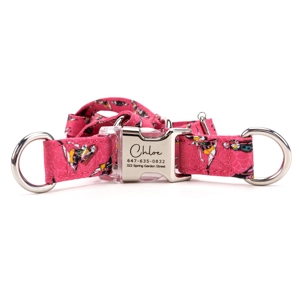 100% Cotton Adjustable Step In Dog Harness Silver Sally the nightmare before Christmas main