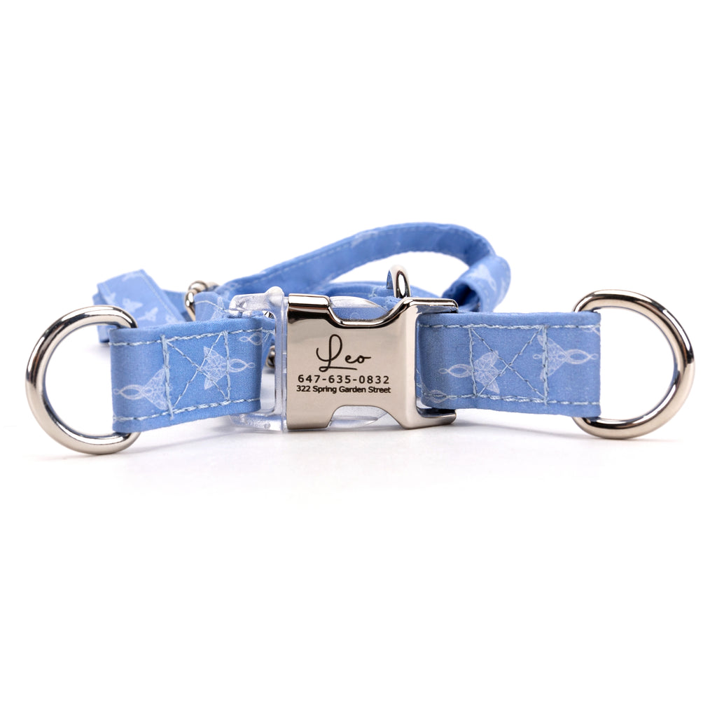 100% Cotton Adjustable Step In Dog Harness Silver Arwin Evenstar LOTR main