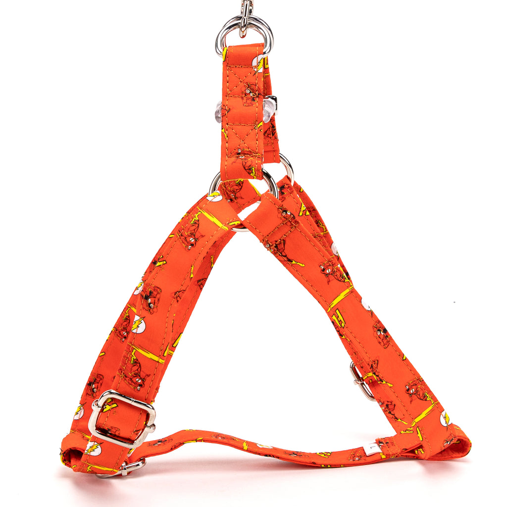 The Flash Step in Dog Harness Organic Cotton Silver side