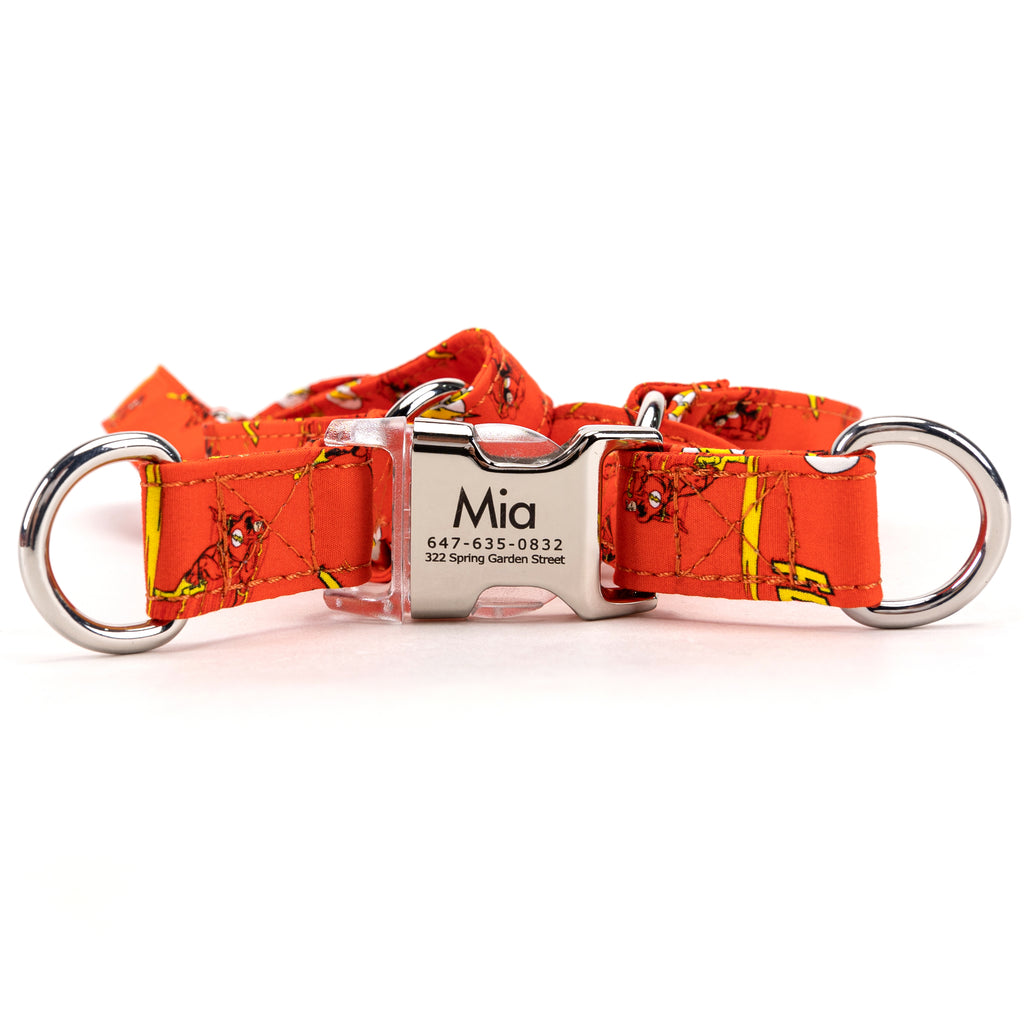 The Flash Step in Dog Harness Organic Cotton Silver main