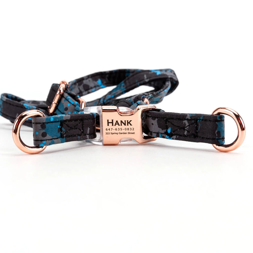 100% Cotton Adjustable Step-In Dog Harness Rose Gold Camouflage main