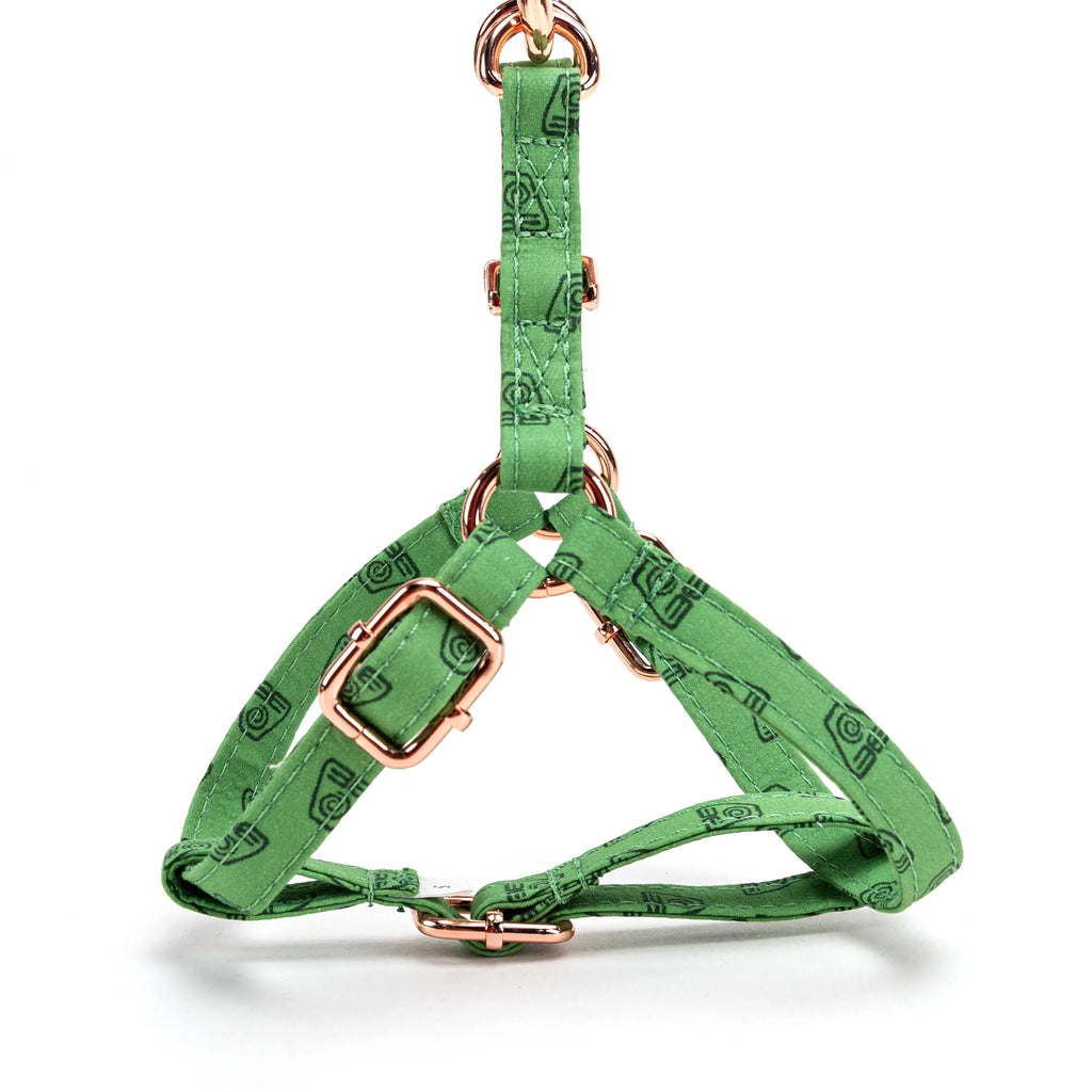 100% Cotton Adjustable Step-In Dog Harness Rose Gold Avatar Earth Kingdom side