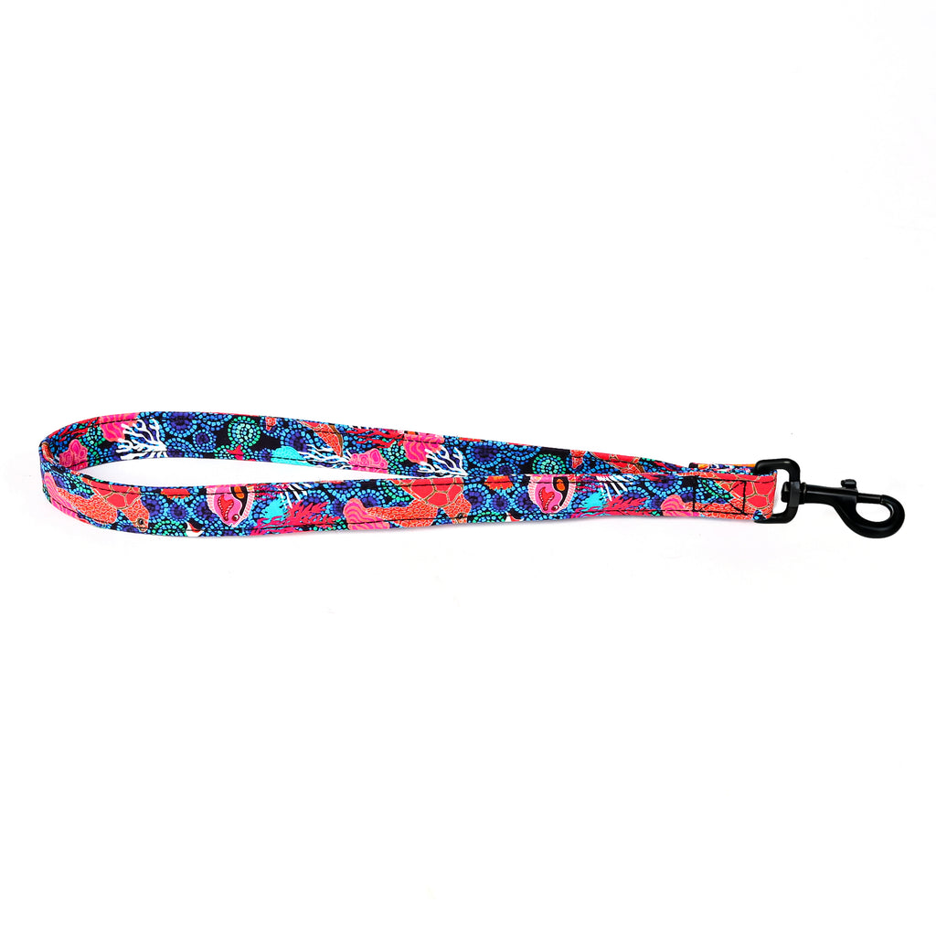 100% Cotton Adjustable Dog Lead Black  Seaworld main